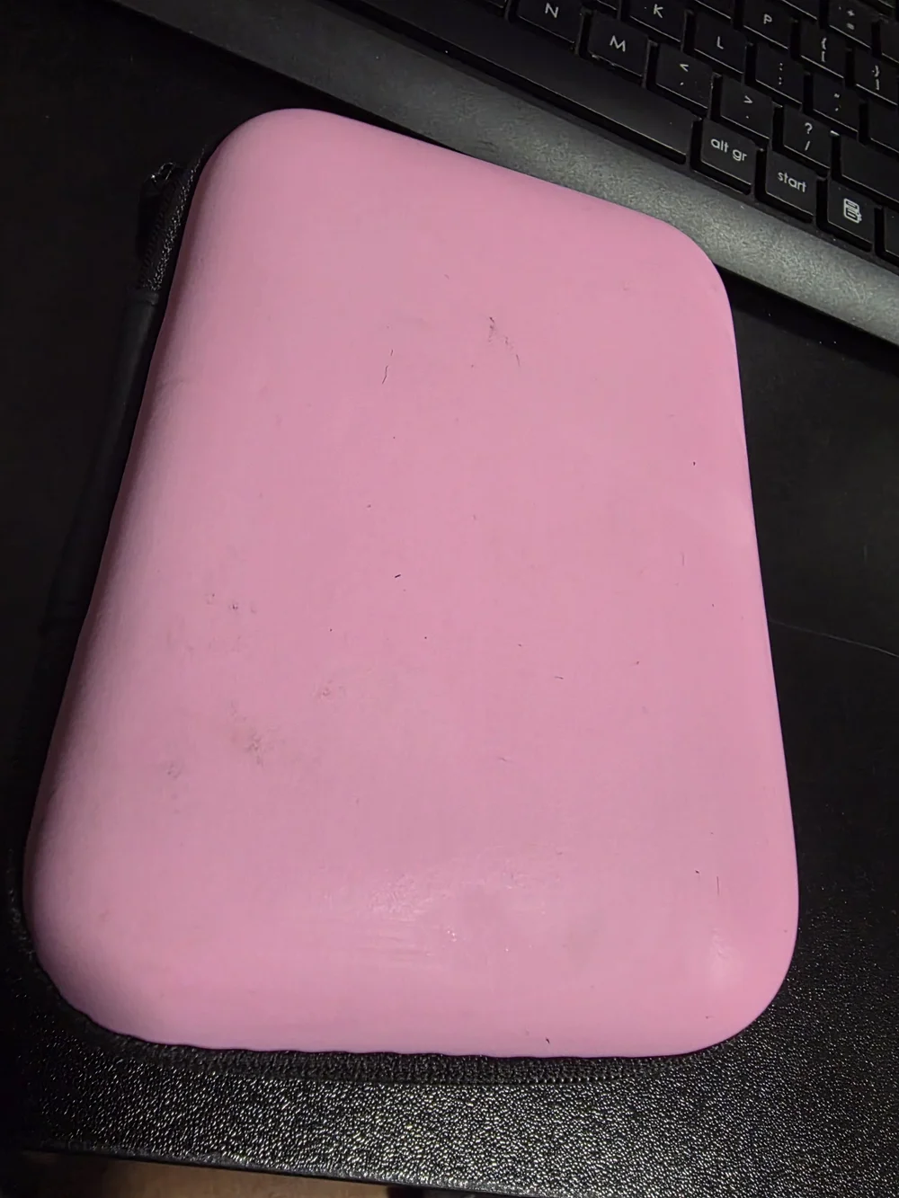 Pink Silicone Foldable Keyboard Protective Cover with Carry Case